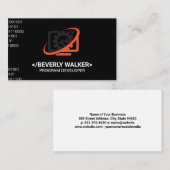 Computerschlüssel-Logo | Codierung Visitenkarte (Vorne/Hinten)