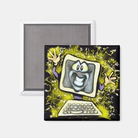 Computerschock Magnet (Vorderseite/Rückseite)