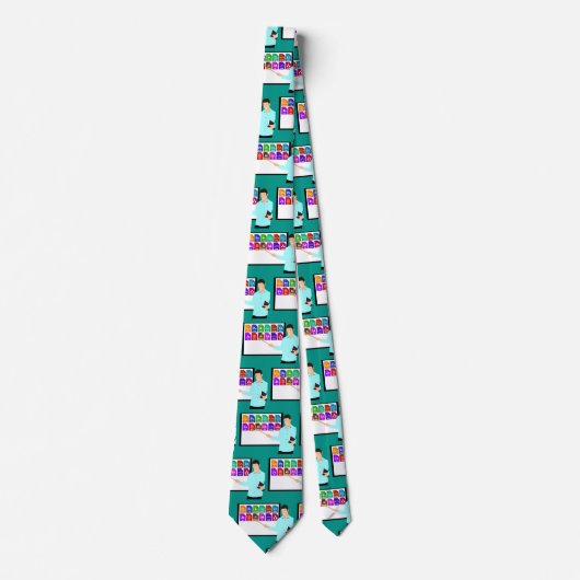 Computerschullehrer Necktie Krawatte (Vorderseite)