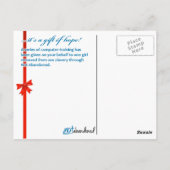Computerschulung für 1 Mädchen Postkarte (Rückseite)