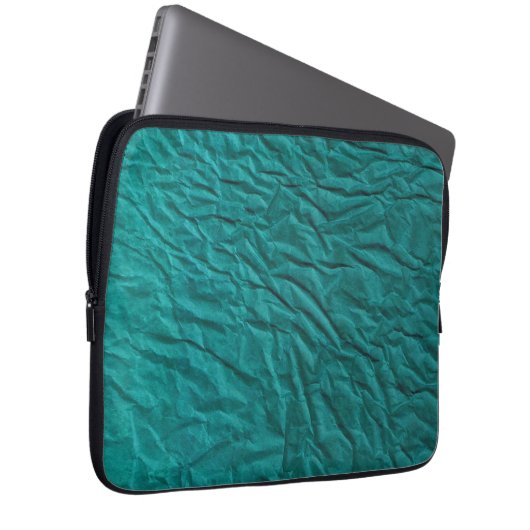 Computerschwelle mit Wavy Green Design Laptopschutzhülle (Vorne Rechts)