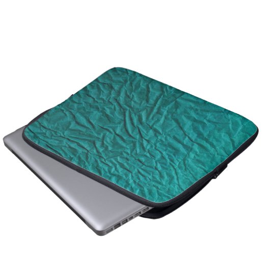 Computerschwelle mit Wavy Green Design Laptopschutzhülle (Vorne Knopf)