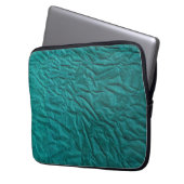 Computerschwelle mit Wavy Green Design Laptopschutzhülle (Vorderseite Links)