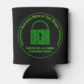 Computersicherheit - Digitale Messe Freebie Dosenkühler (Rückseite)