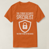 Computersicherheit im Cybersicherheitssystem der C T-Shirt (Design vorne)