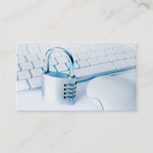 Computersicherheits-Visitenkarte Visitenkarte (Vorderseite)