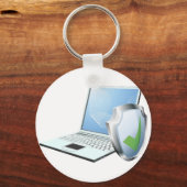 Computersicherheitskonzept Schlüsselanhänger (Vorderseite)