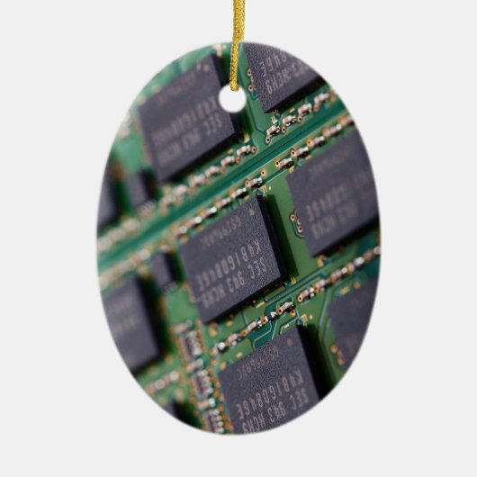 Computerspeicherchips Keramik Ornament (Vorne)