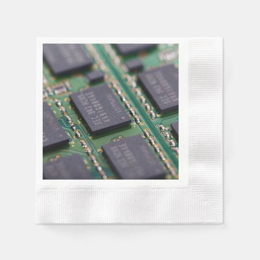 Computerspeicherchips Serviette (Vorderseite)
