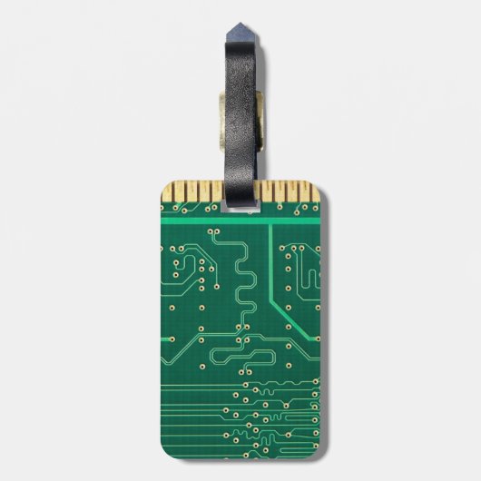 Computerspeicherplatte Gepäckanhänger (Rückseite vertikal)