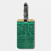 Computerspeicherplatte Gepäckanhänger (Rückseite vertikal)