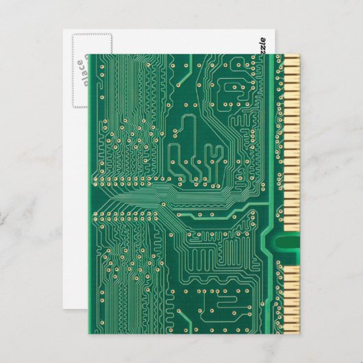 Computerspeicherplatte Postkarte (Vorne/Hinten)