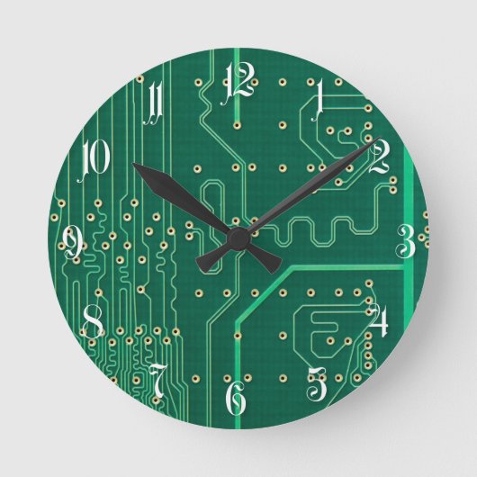 Computerspeicherplatte Runde Wanduhr (Vorderseite)