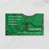 Computerspezialist und Spezialist für Computerrepa Visitenkarte (Rückseite)