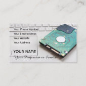 Computerspezialist und Spezialist für Computerrepa Visitenkarte (Rückseite)