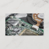 Computerspezialist und Spezialist für Computerrepa Visitenkarte (Rückseite)