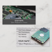 Computerspezialist und Spezialist für Computerrepa Visitenkarte (Vorne/Hinten)