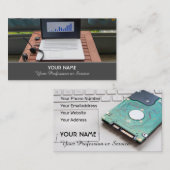 Computerspezialist und Spezialist für Computerrepa Visitenkarte (Vorne/Hinten)