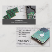 Computerspezialist und Spezialist für Computerrepa Visitenkarte (Vorne/Hinten)