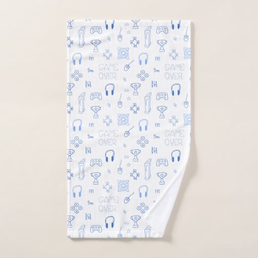 Computerspiel-Doodle-Thema Badhandtuch Set (Handtuch)
