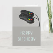 Computerspiel Geburtstag von Jungen Karte (Vorderseite)