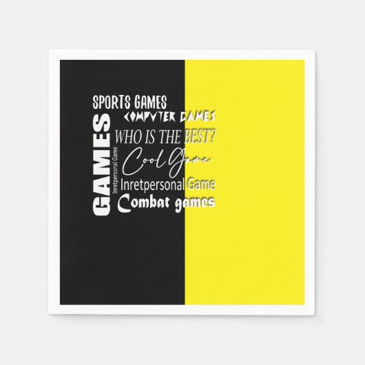 Computerspiel Serviette (Vorderseite)