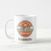 Computersystem-Analytiker-personalisiertes Kaffeetasse (Links)