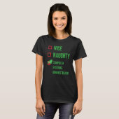 Computersystemadministrator Funny Pajama Christ T-Shirt (Vorne ganz)