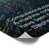 Computersysteme, deren Realität ... Poster (Ecke)