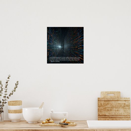 Computersysteme, deren Realität ... Poster (Küche)