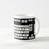 Computertastatur-Kunstspass Kaffeetasse (VorderseiteRechts)