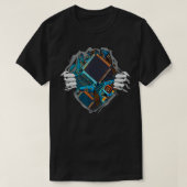 Computertechnik mit CPU Chip Circuit Mo T-Shirt (Design vorne)