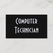 Computertechniker I Visitenkarte (Rückseite)