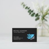 Computertechniker | IT-Reparatur Visitenkarte (Stehend Vorderseite)