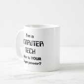 Computertechniker Kaffeetasse (Vorderseite Links)