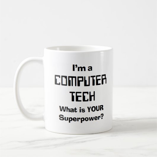 Computertechniker Kaffeetasse (Links)