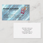 Computertechniker | Kommunikationsgerät Visitenkarte (Vorne/Hinten)