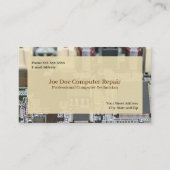 Computertechniker-Programmkarte Visitenkarte (Vorderseite)