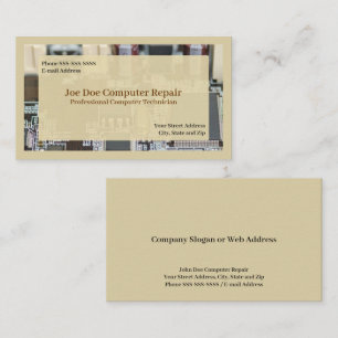 Computertechniker-Programmkarte Visitenkarte