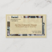 Computertechniker-Programmkarte Visitenkarte (Vorderseite)