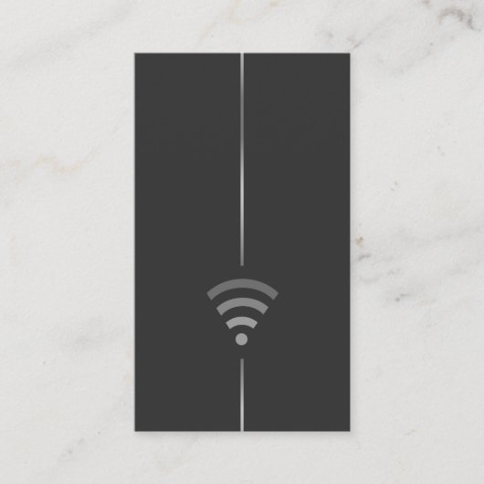 Computertechniker - WiFi-Logo Visitenkarte (Vorderseite)
