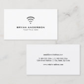 Computertechniker - WiFi-Logo Visitenkarte (Vorne/Hinten)