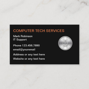 Computertechnische Support-Dienstleistungen mit Lo Visitenkarte