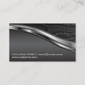 Computertechnologie | Metallisch Visitenkarte (Rückseite)