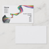 Computertechnologie-Regenbogen-Visitenkarte Visitenkarte (Vorne/Hinten)