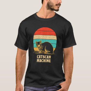 Computertomographie-Maschine Katze Kätzchen Humo T-Shirt