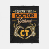 Computertomographie Röntgen Sie können Doktor nich Fleecedecke (Vorderseite)