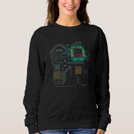 Computerverarbeitungs-Mikrochip-Technologie 1 Sweatshirt (Vorderseite)