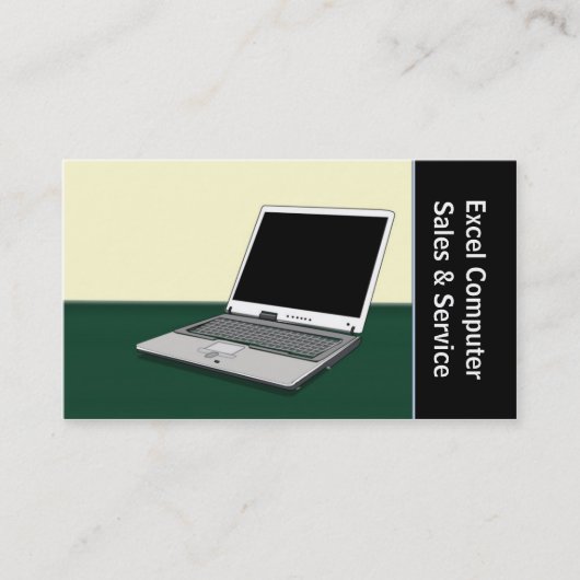 Computerverkäufe und -service visitenkarte (Vorderseite)