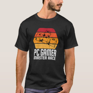 Computervideospiele WASD PC Gamer Funny Master Ro T-Shirt
